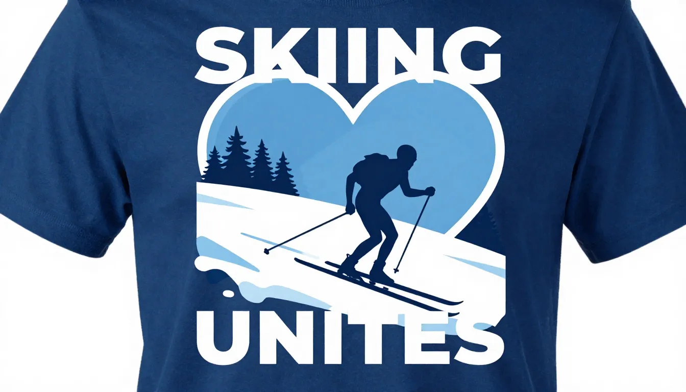 Graphic illustration for a t-shirt, a silhouette of a cross-...