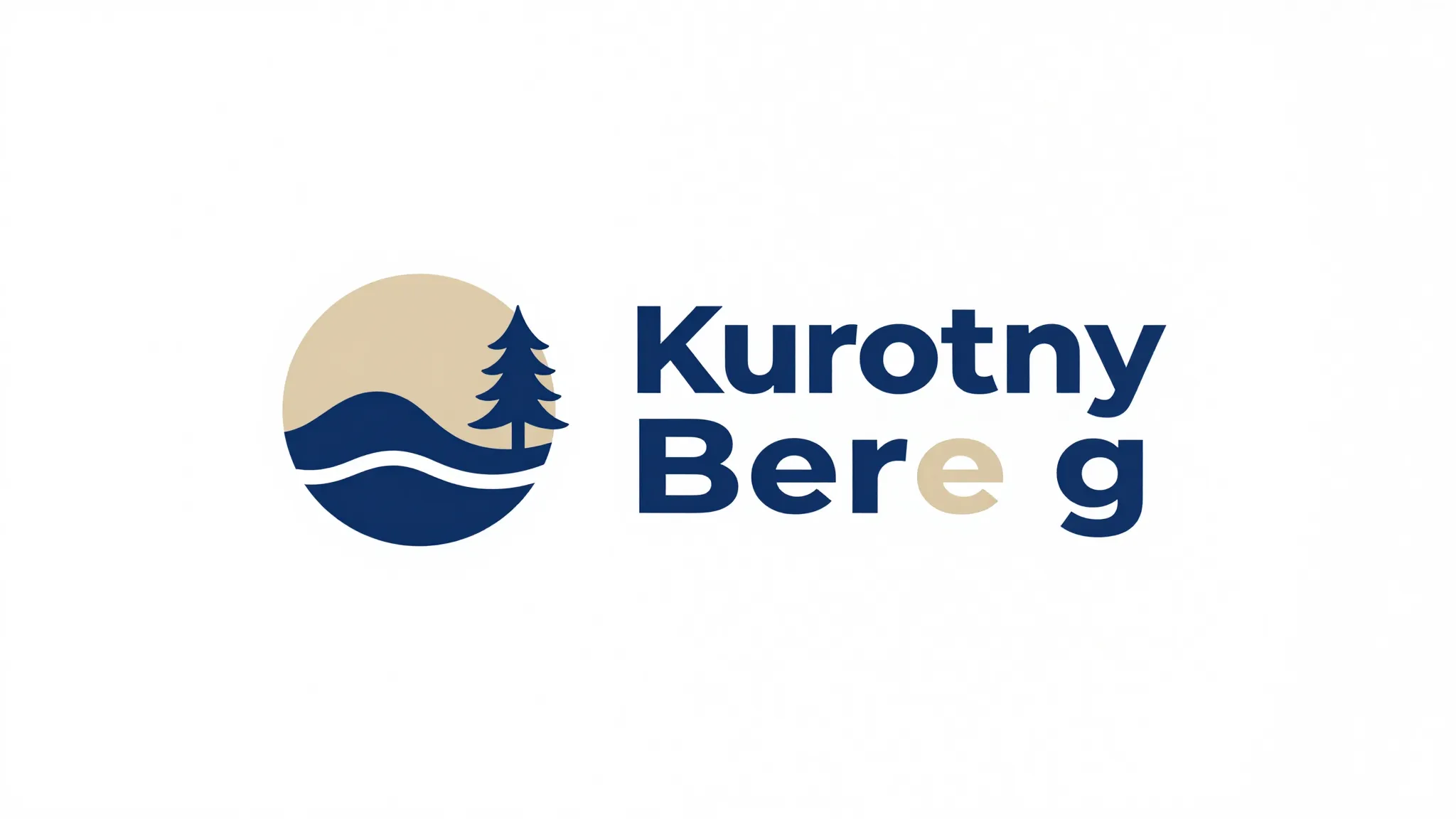 Minimalist corporate logo for a company named 'Kurortny Bere...