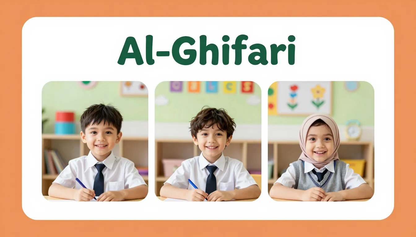 A professional promotional poster for a kindergarten named A...