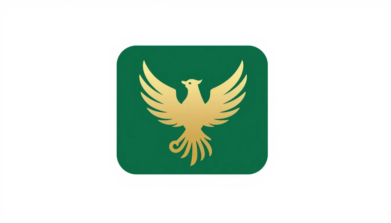 Logo design for a food delivery brand, minimalist phoenix bi...