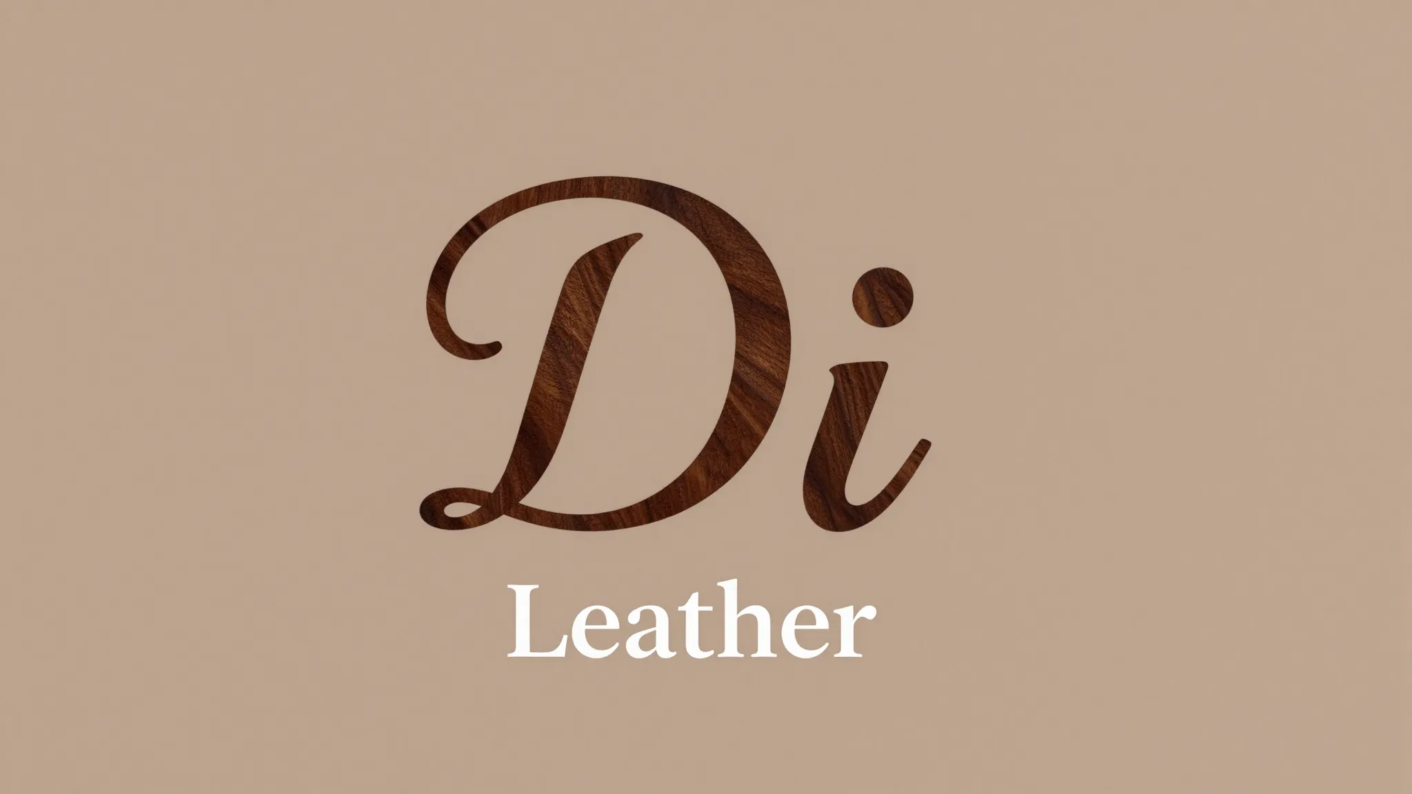 Minimalist monogram 'Di' where the letters are formed by a s...