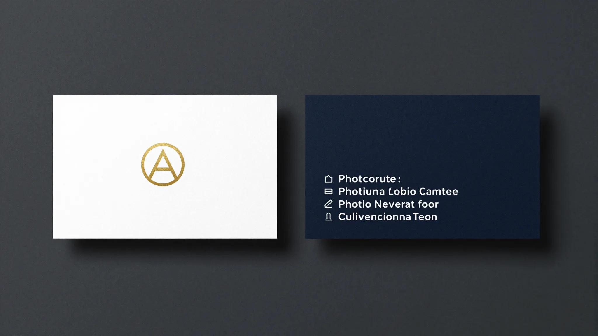 Professional business card design for a photo restorer. Fron...