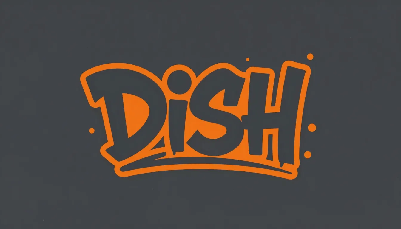 Logo design 'DiSH', urban street style, graffiti influence b...