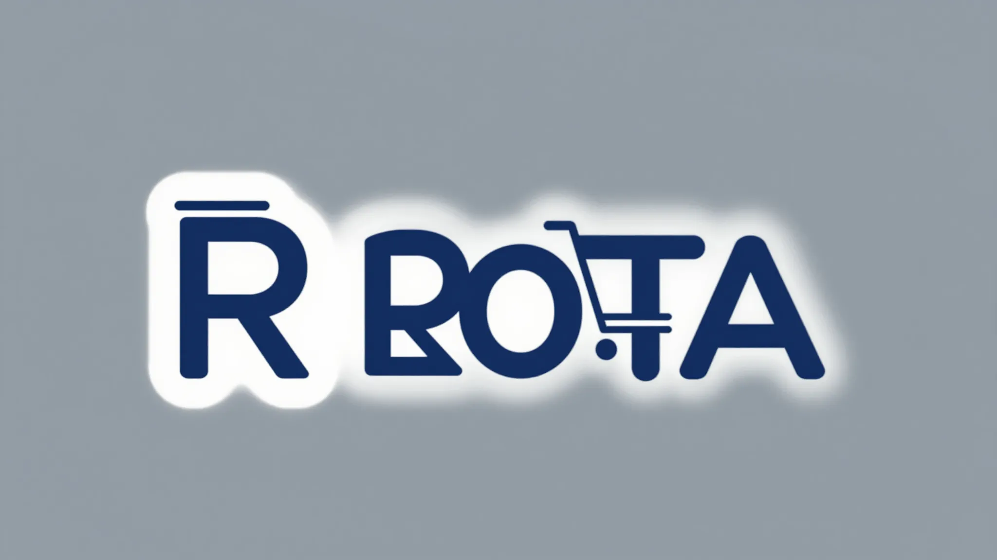 A sleek and modern logo for a marketplace named 'ROTA', feat...