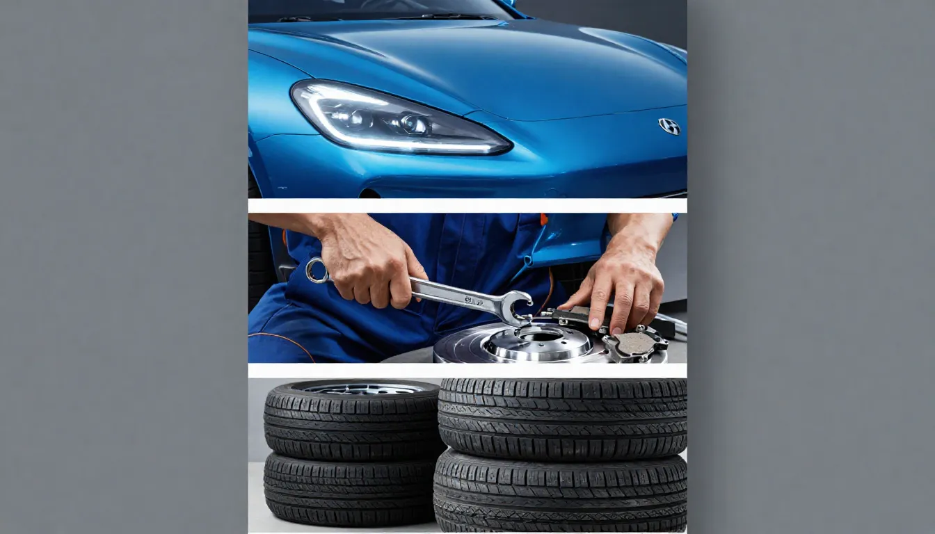 Vertical tall banner. Top view of a glowing car headlight an...