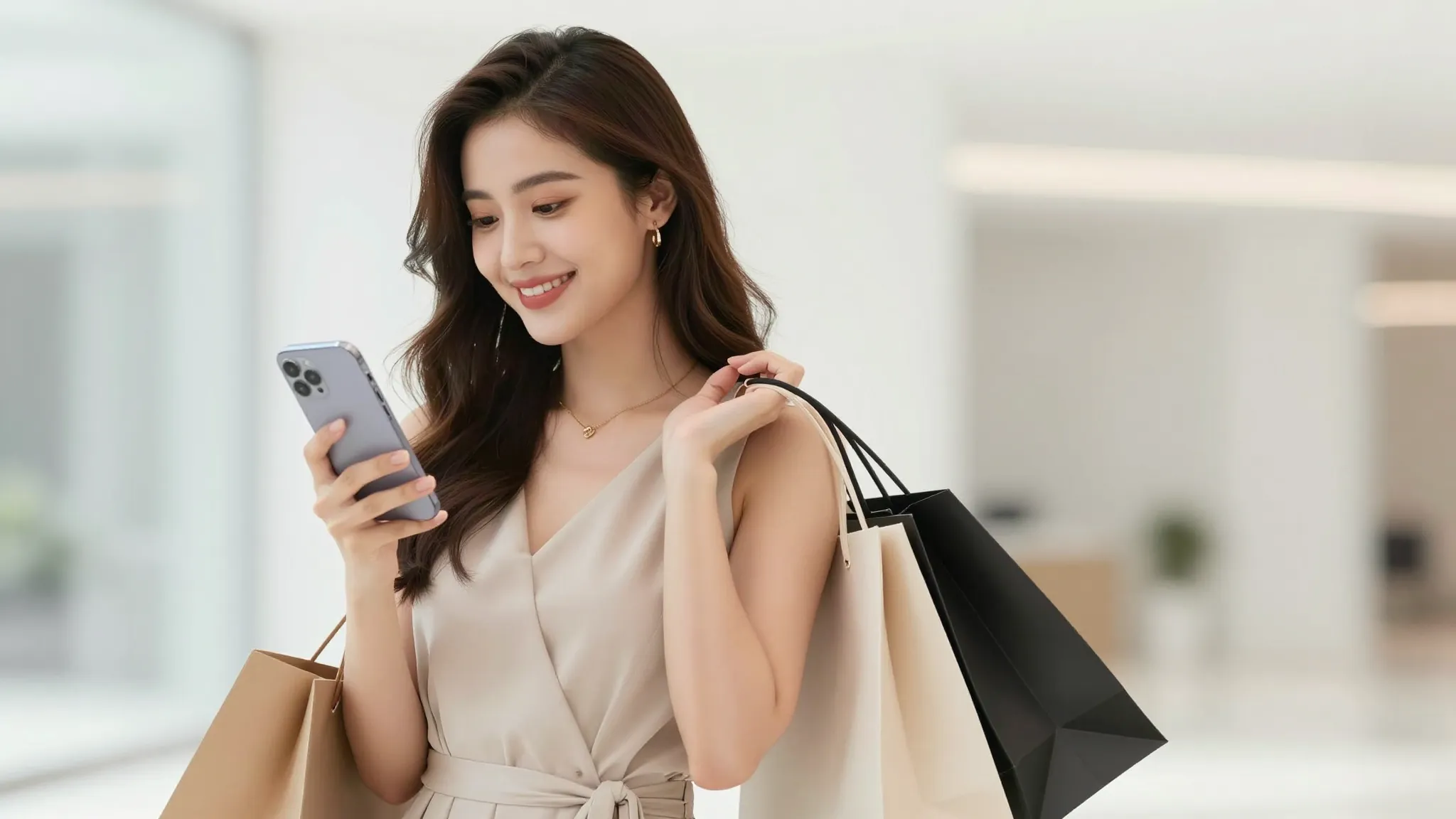 A beautiful woman named Asel with a charming smile, holding ...