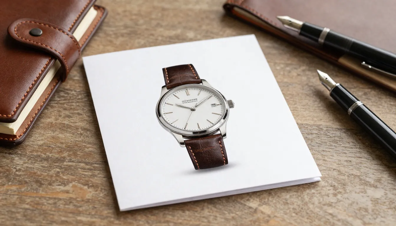 A beautiful greeting card for a father, featuring a classic ...