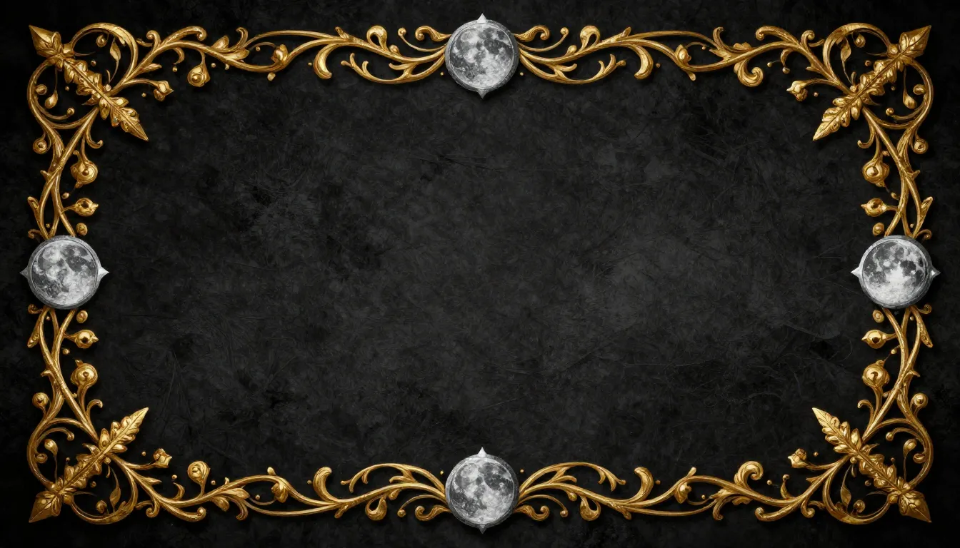 A tarot card template with a highly detailed ornate frame, f...