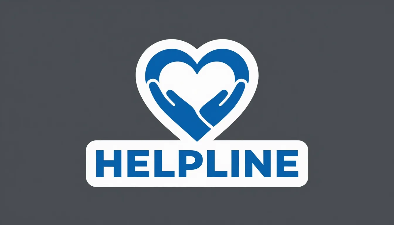 A modern and clean logo for a charity agency named HELPLINE,...
