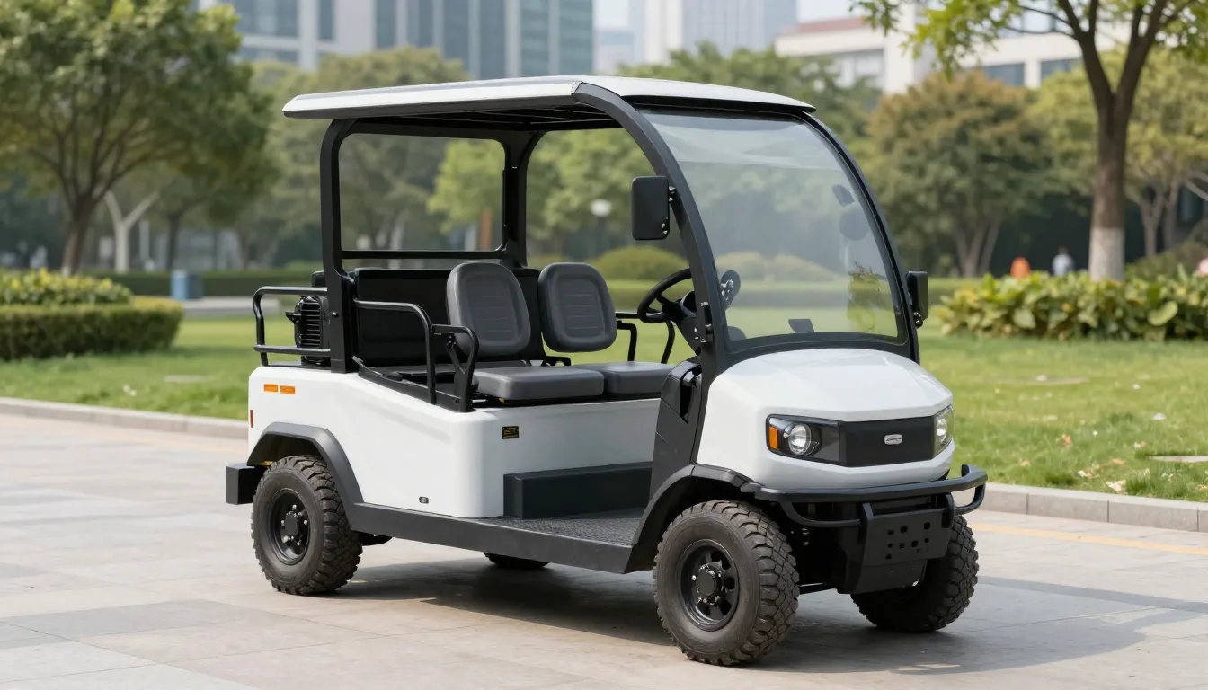 Compact industrial utility vehicle with hydraulic wheel moto...