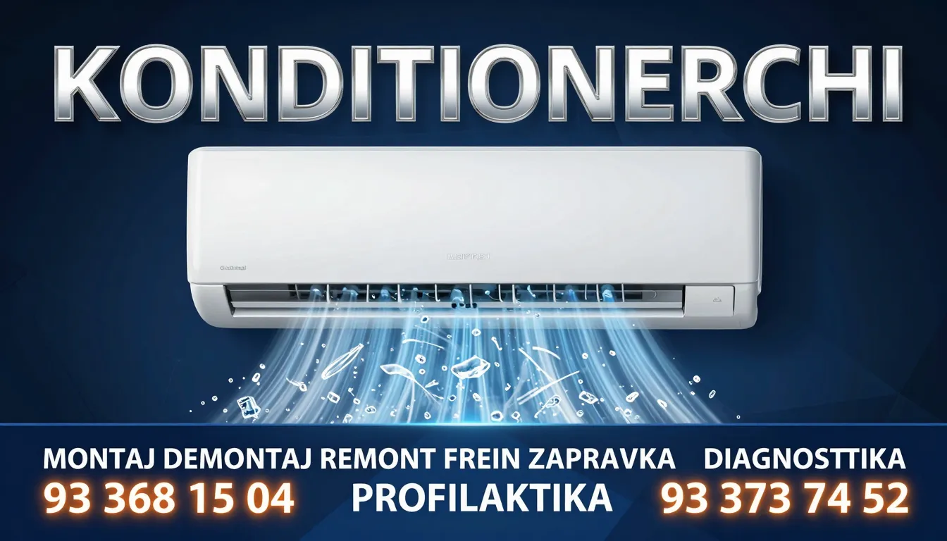 A premium advertising banner. At the top, the word 'KONDITSI...