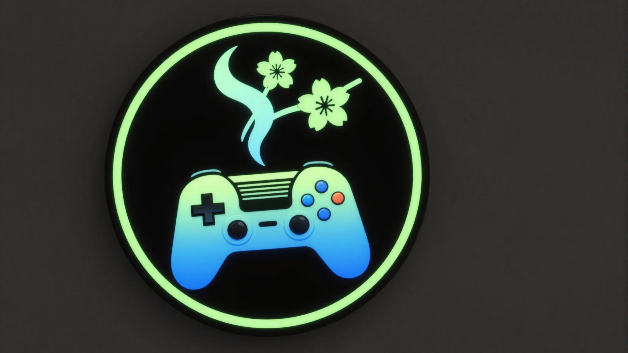 Circular logo emblem for a cafe. Inside the circle, a styliz...