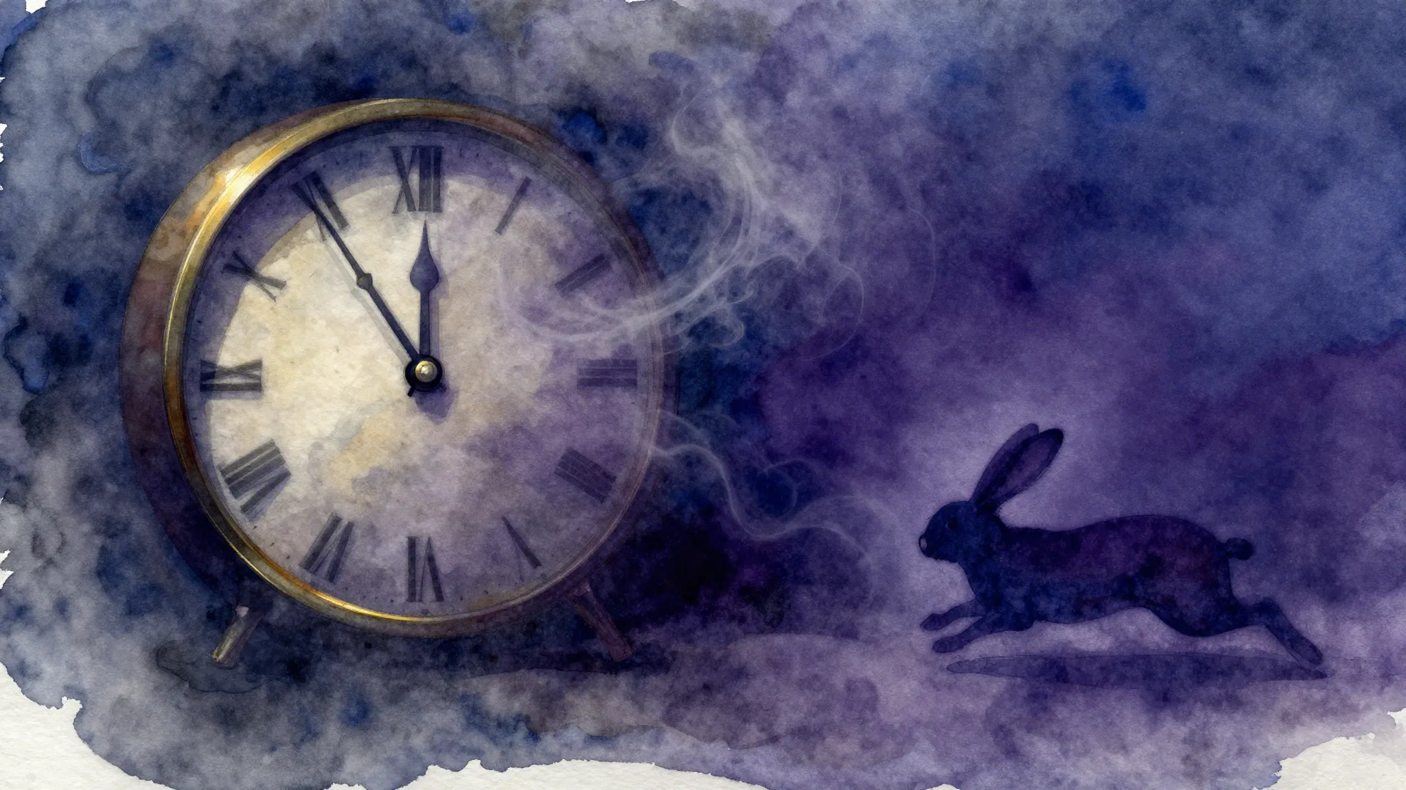 Vibrant watercolor style. Jazz album cover. Dark, mysterious...