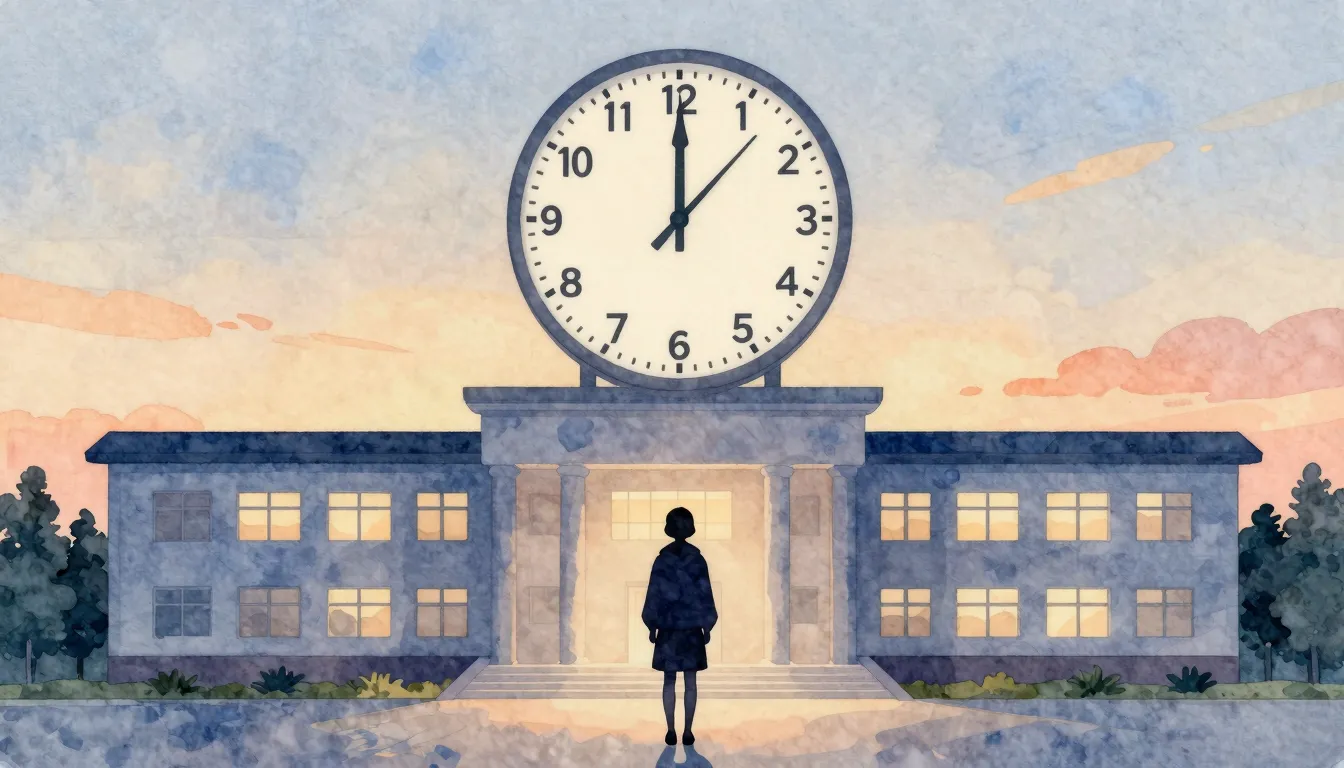 Watercolor style. Silhouette of a student standing in front ...