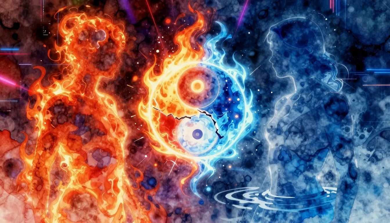 Vibrant watercolor style. Abstract EDM album cover, no text,...