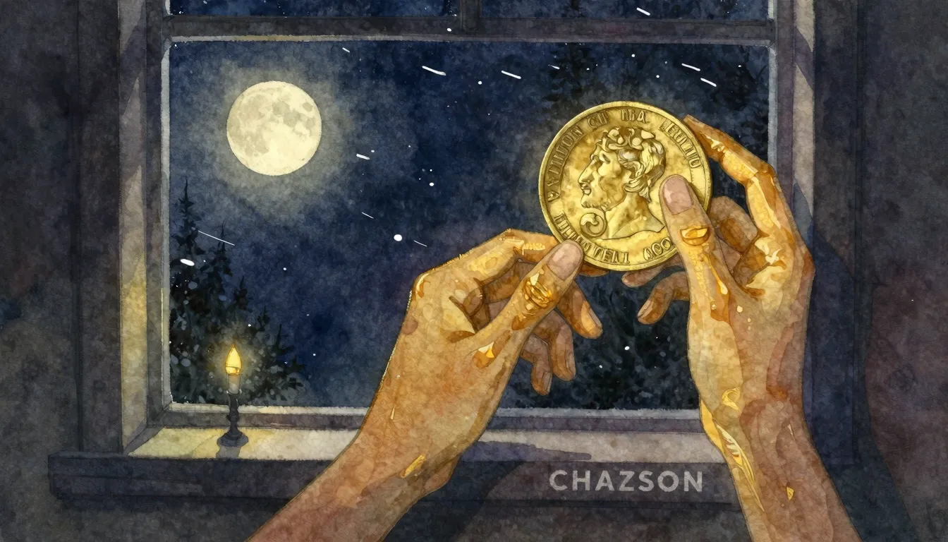 Vibrant watercolor style. Chanson album cover. Northern wind...