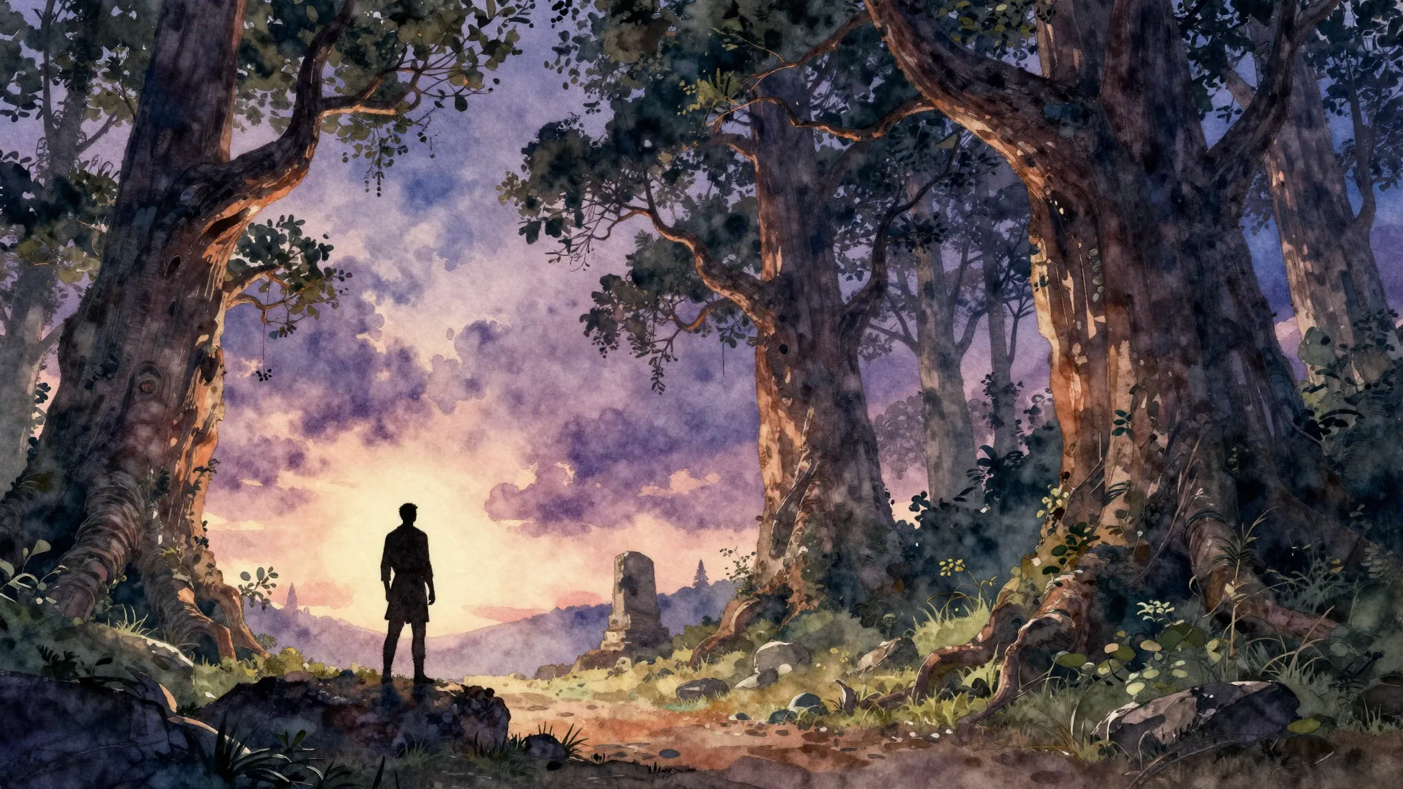 Vibrant watercolor style. A powerful, majestic folk album co...