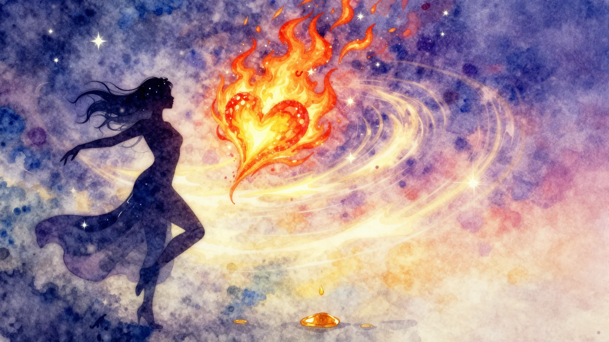 Vibrant watercolor style. Dance song cover, vibrant, abstrac...
