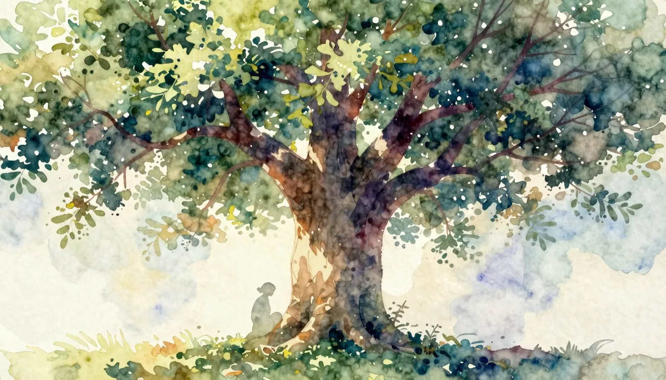 Vibrant watercolor style. Classical music album cover. Seren...