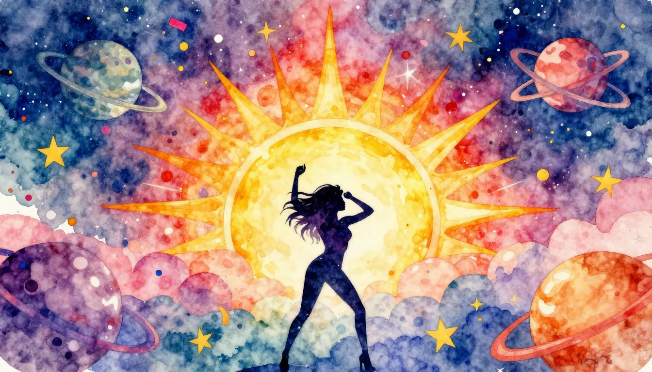 Vibrant watercolor style. Hip-hop album cover, vibrant, cele...