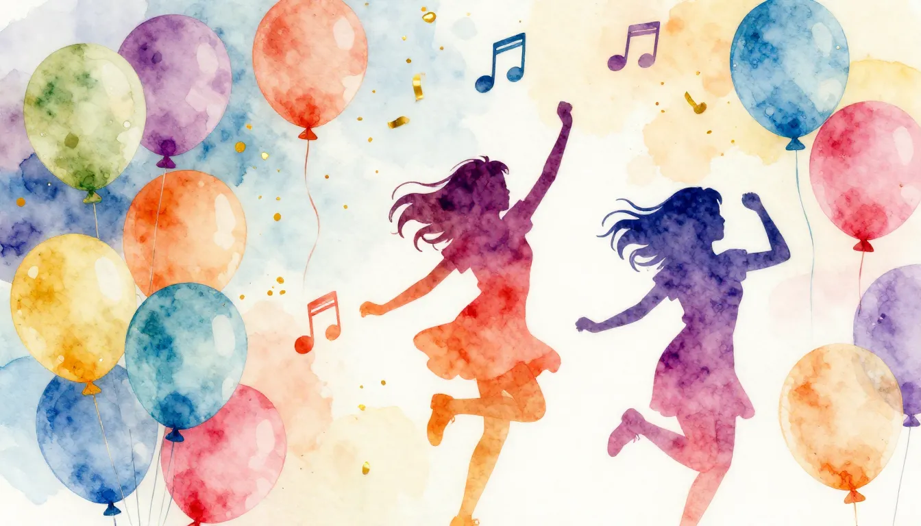 Watercolor style. A vibrant festive background with colorful...