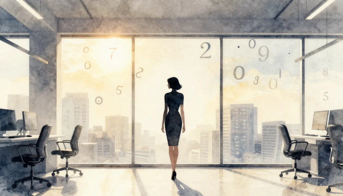 Watercolor style. A silhouette of an elegant woman standing ...