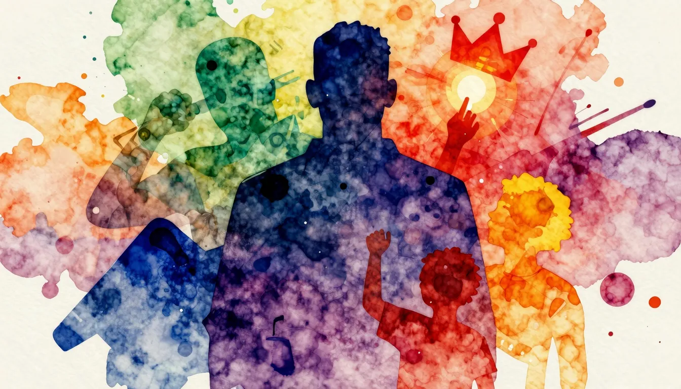 Vibrant watercolor style. Hip-hop. A vibrant, energetic albu...
