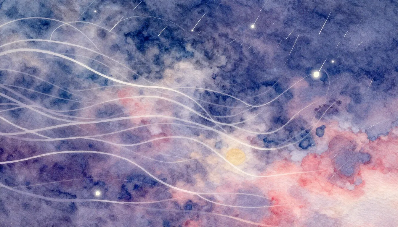 Vibrant watercolor style. A romantic, dreamy album cover. Fo...