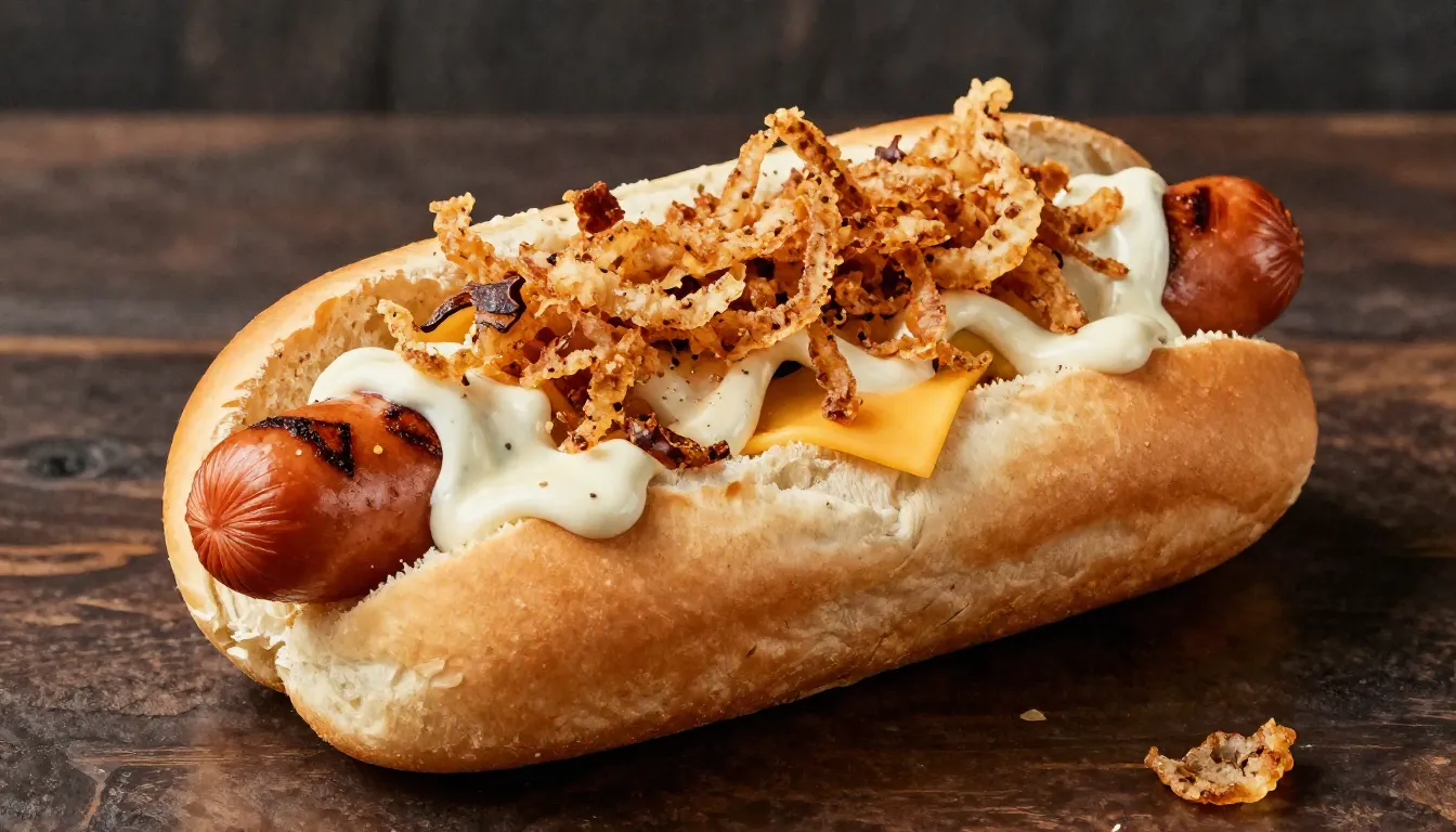 Watercolor style. Professional food photography of a Danish ...