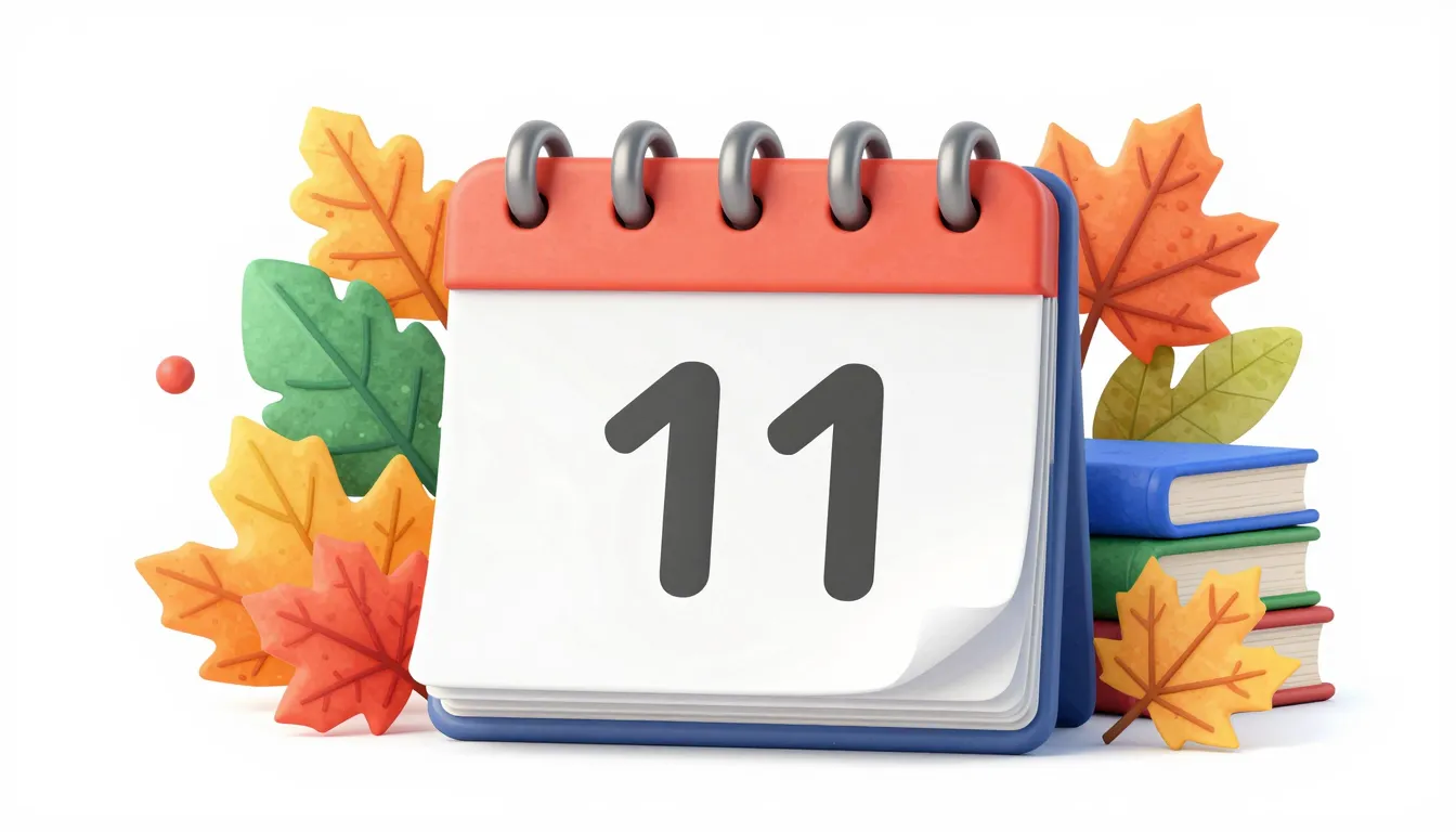 Watercolor style. A stylized calendar page showing the numbe...