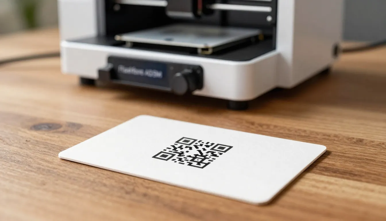 Watercolor style. A stylish business card lying on a wooden ...