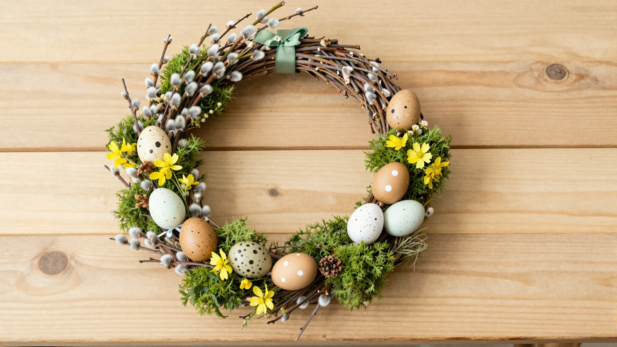 Watercolor style. A cozy wooden table with natural materials...