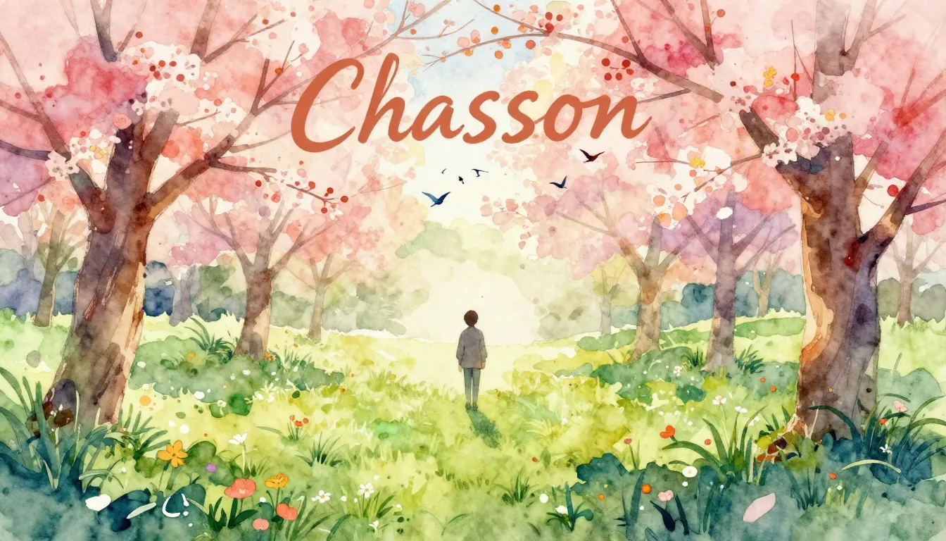Vibrant watercolor style. Chanson album cover, spring awaken...