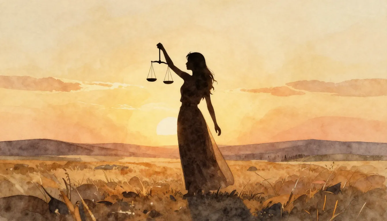 Watercolor style. A silhouette of a graceful woman standing ...