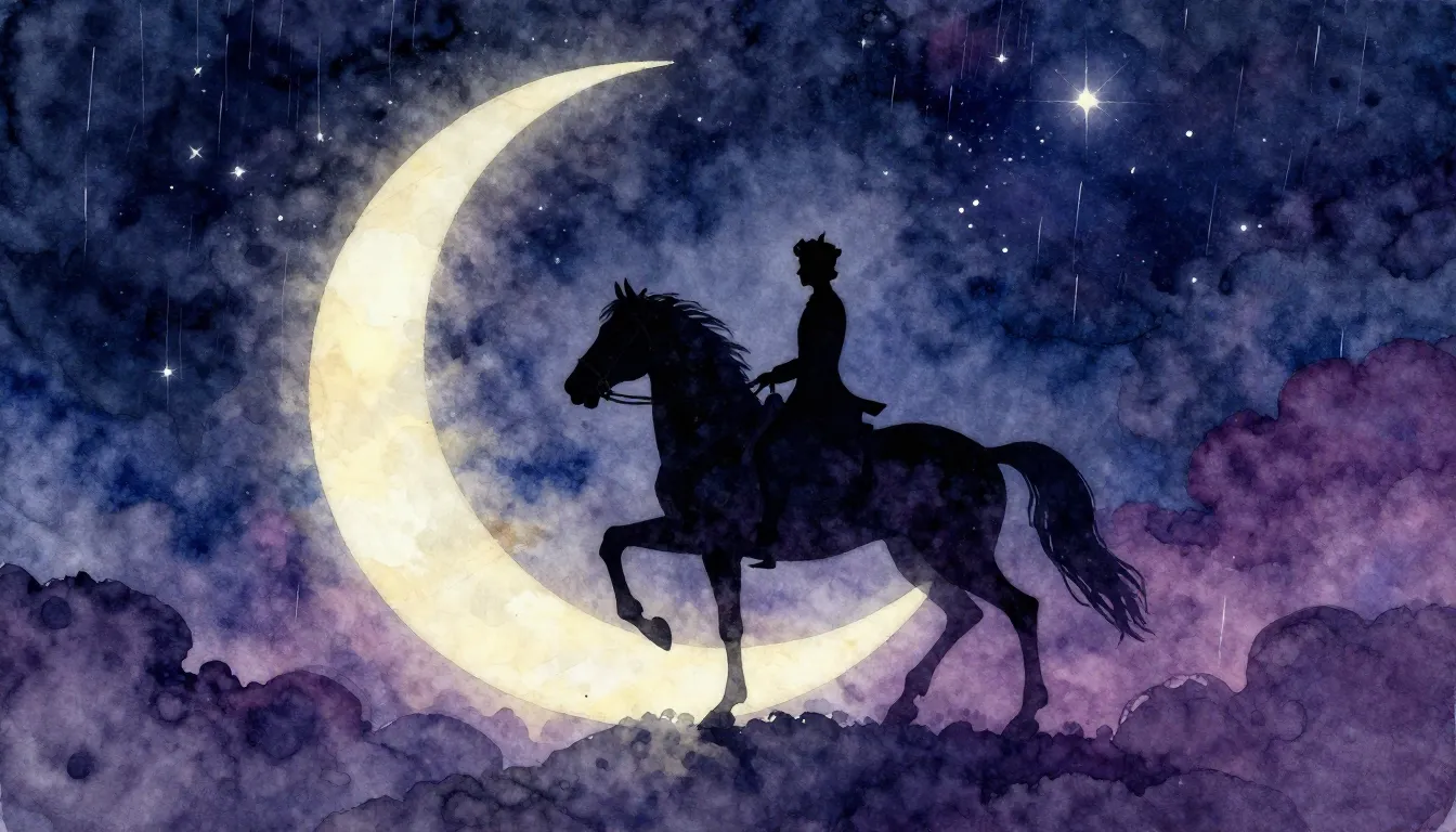 Vibrant watercolor style. A romantic, mysterious album cover...