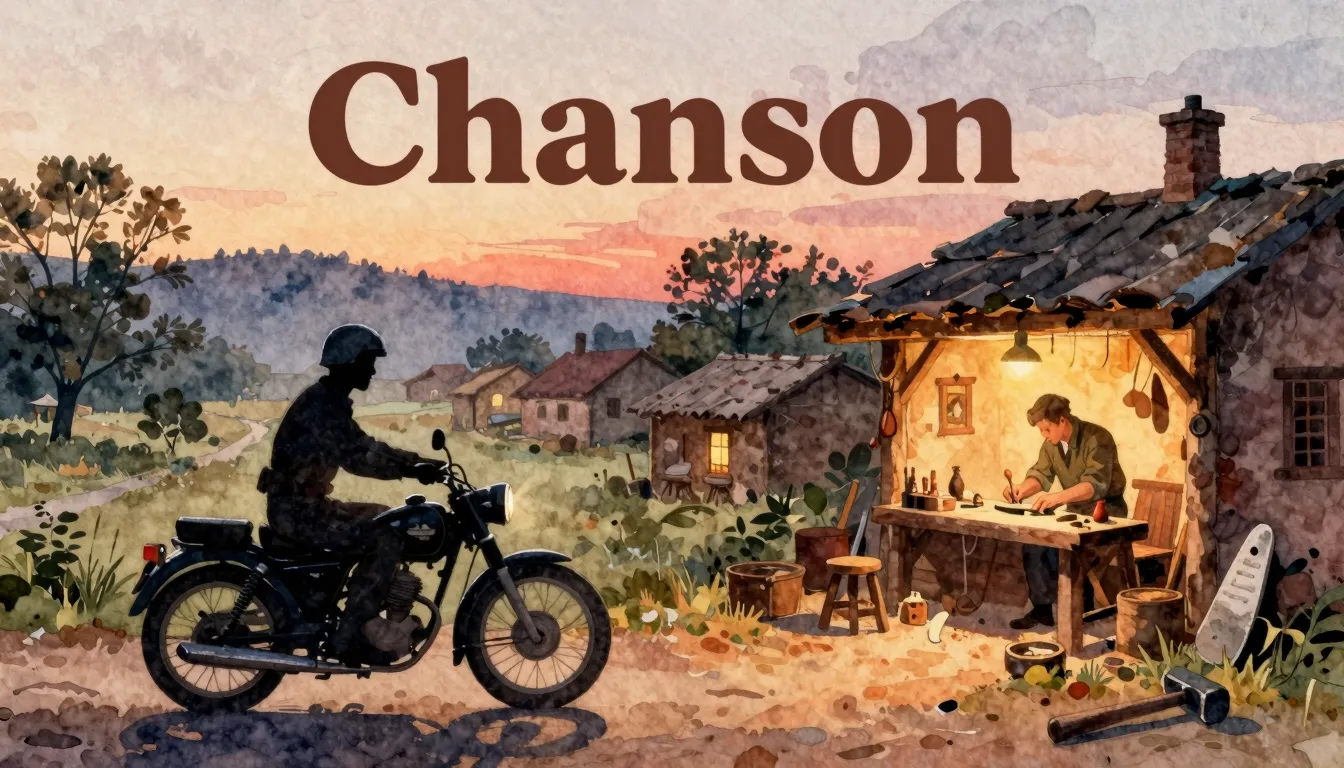 Vibrant watercolor style. Vintage-style album cover for a Ch...