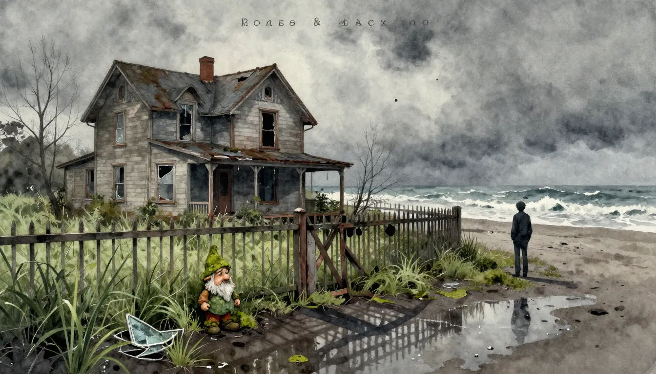 Vibrant watercolor style. Jazz album cover, melancholic, aba...