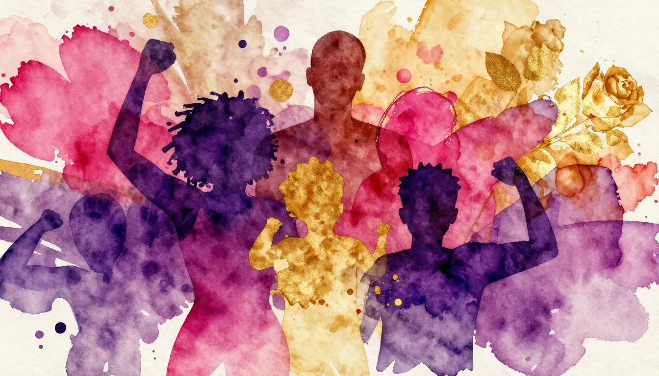 Vibrant watercolor style. Rap album cover. Abstract, vibrant...