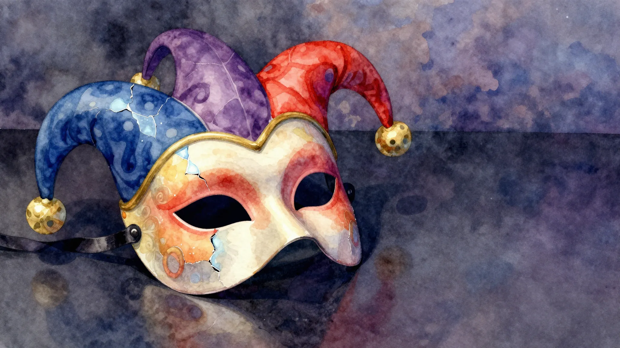 Vibrant watercolor style. Rock ballad album cover, a single,...