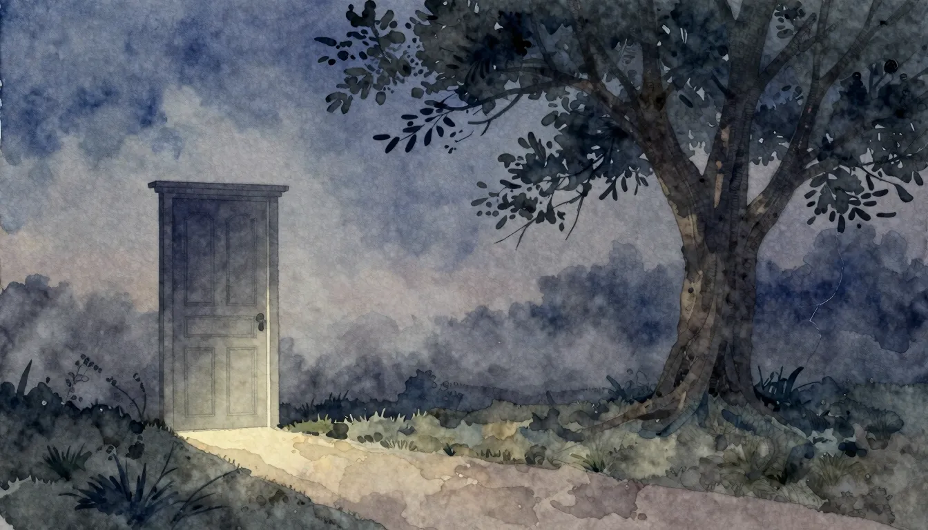 Vibrant watercolor style. A minimalist, melancholic album co...