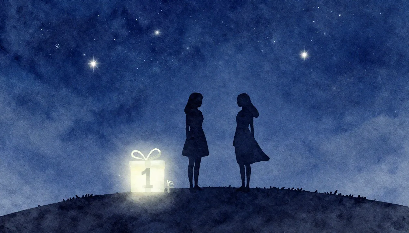 Watercolor style. Silhouette of two female figures standing ...