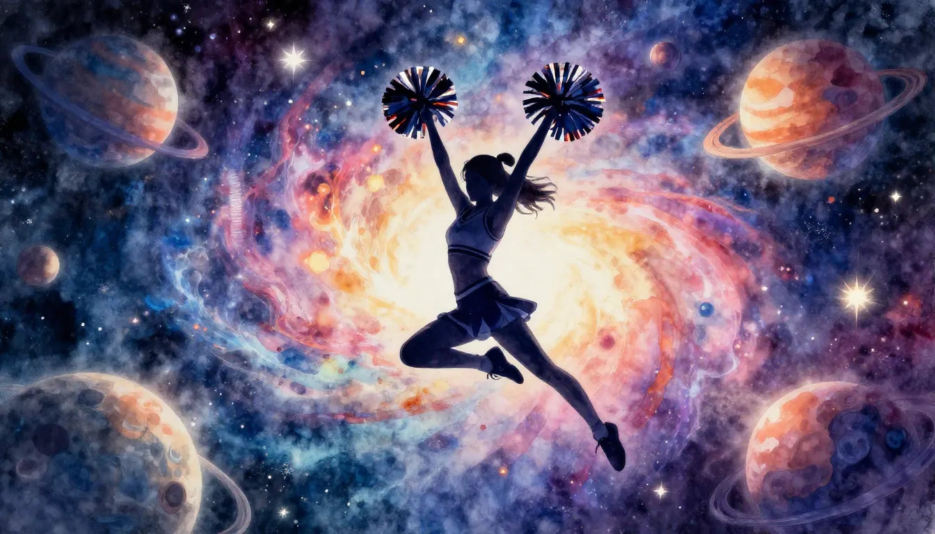 Watercolor style. A vibrant cosmic background with colorful ...