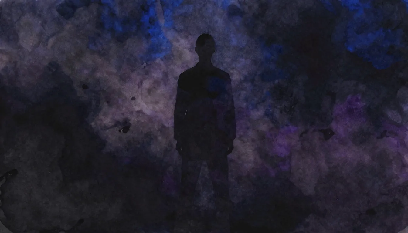 Vibrant watercolor style. Dark, minimalist rap album cover. ...