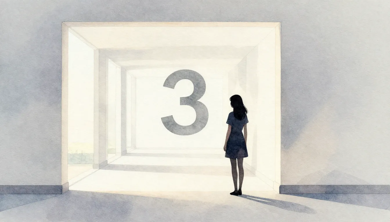 Watercolor style. Silhouette of a woman standing in a long, ...