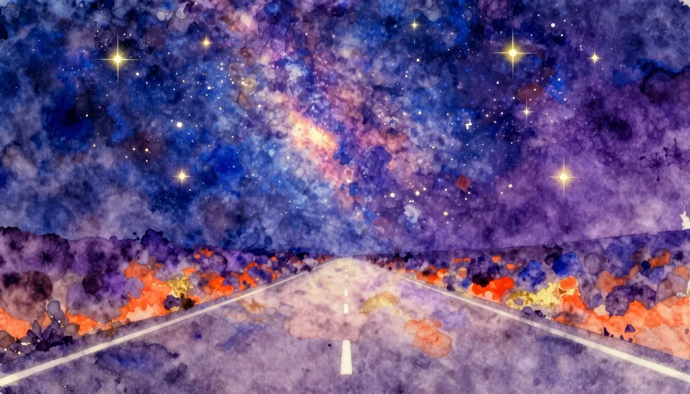 Vibrant watercolor style. Trance music album cover. Abstract...