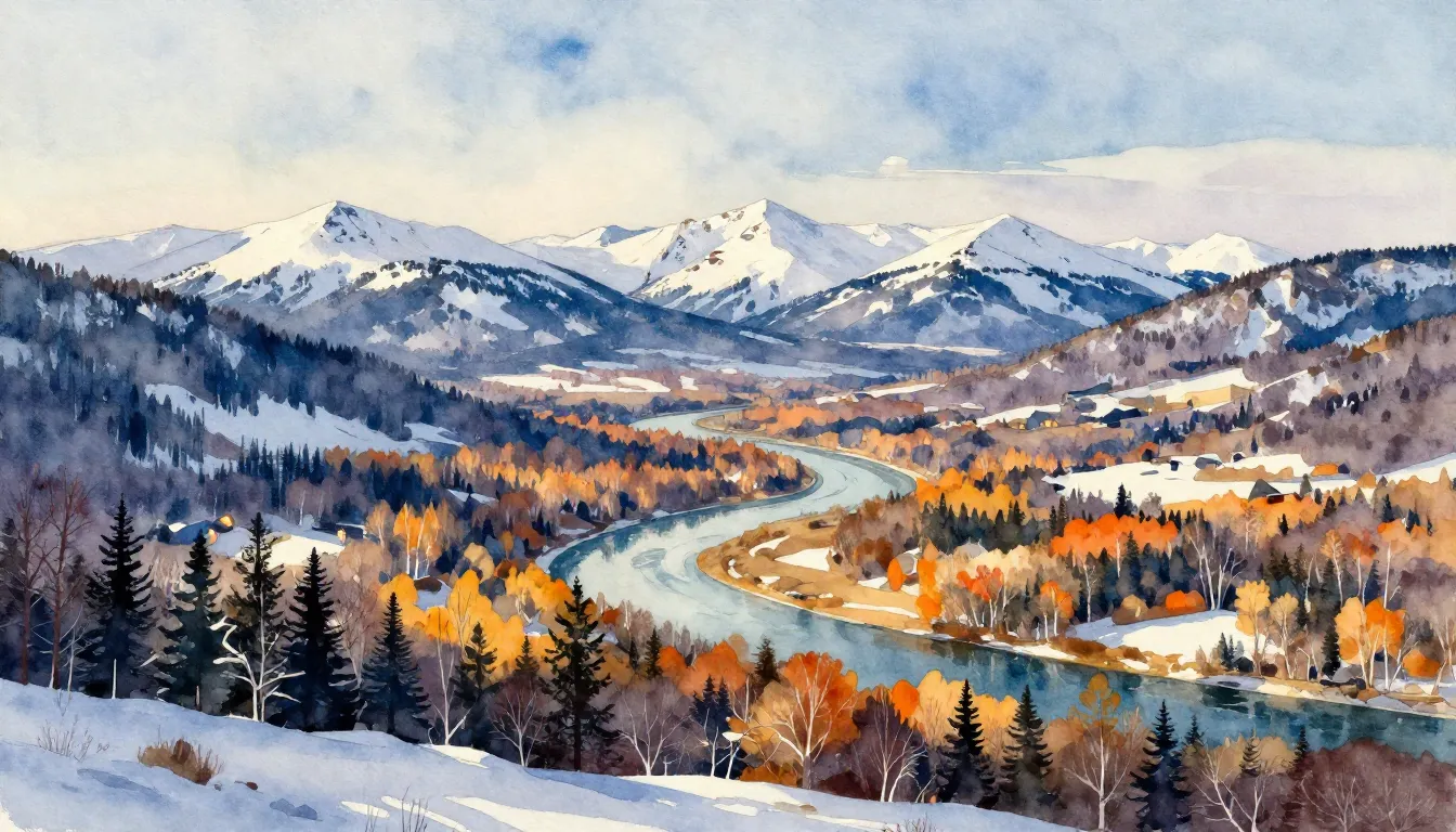 Vibrant watercolor style. Genre: Folk/Regional Anthem

Promp...