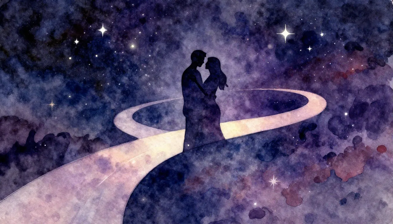 Vibrant watercolor style. Rap album cover, romantic, intertw...