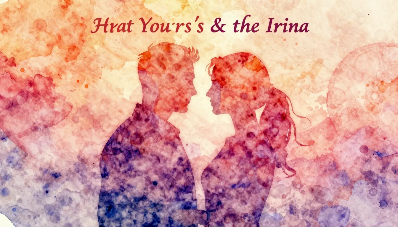 Vibrant watercolor style. A romantic, abstract album cover f...
