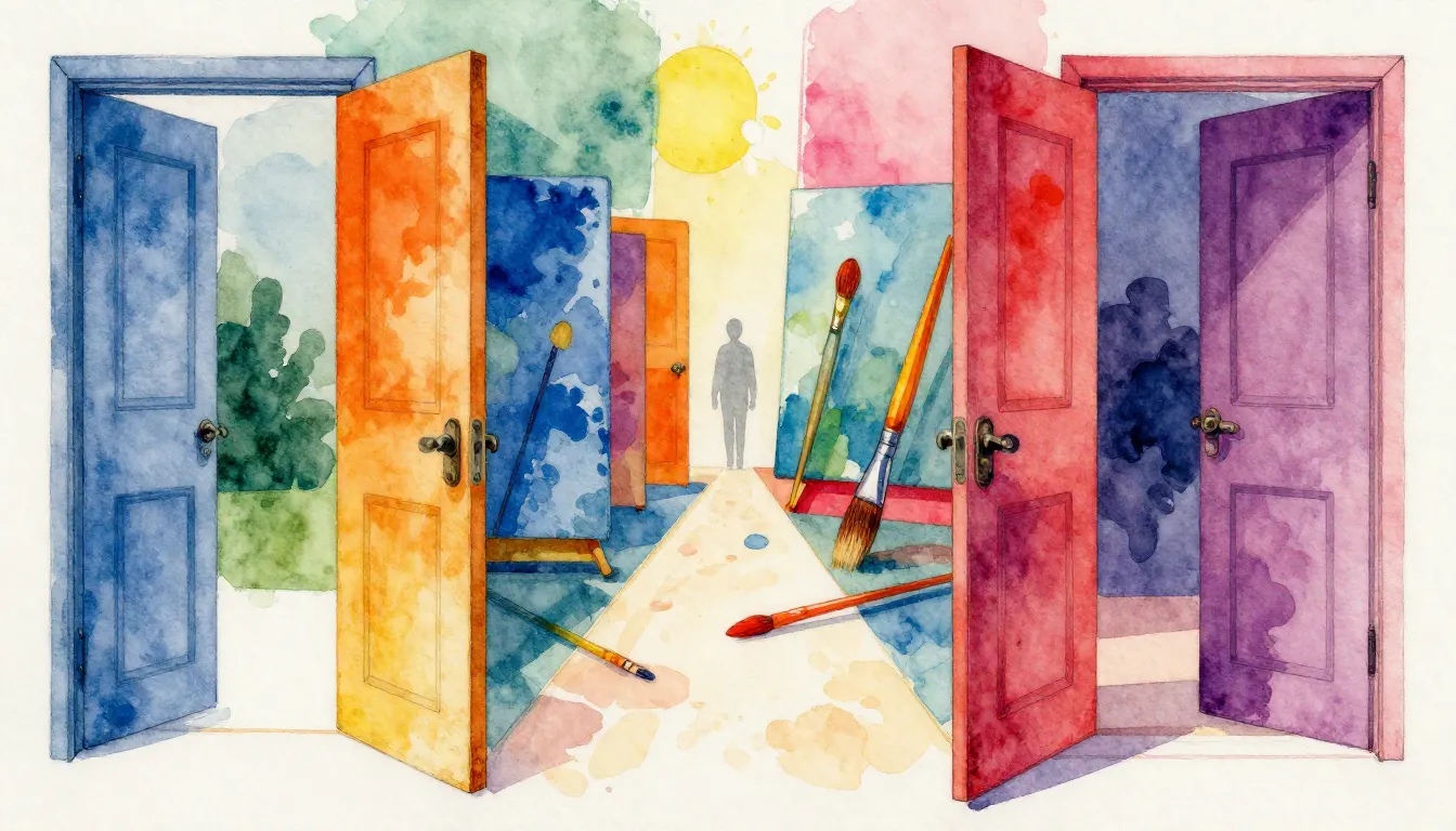 Vibrant watercolor style. Hip-hop album cover. Abstract art,...