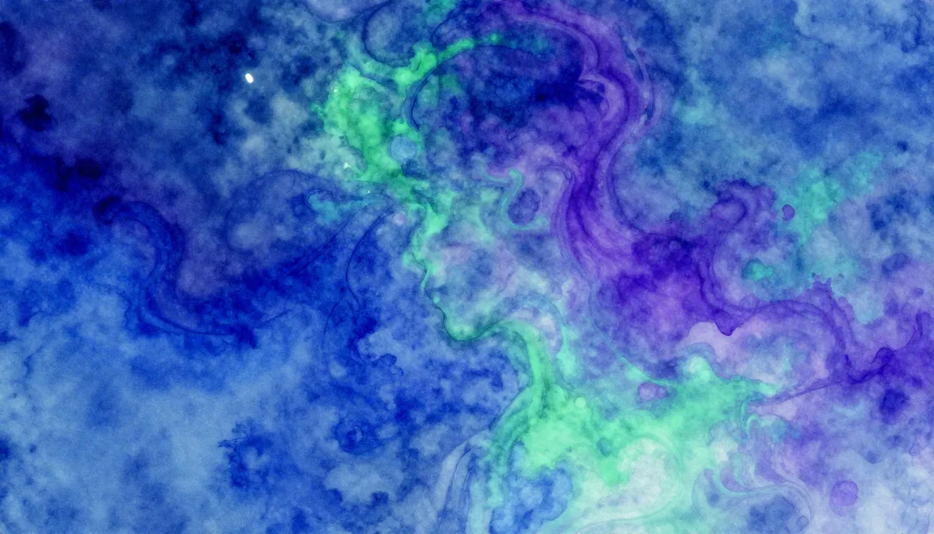 Vibrant watercolor style. Blues album cover. Psychedelic, ha...